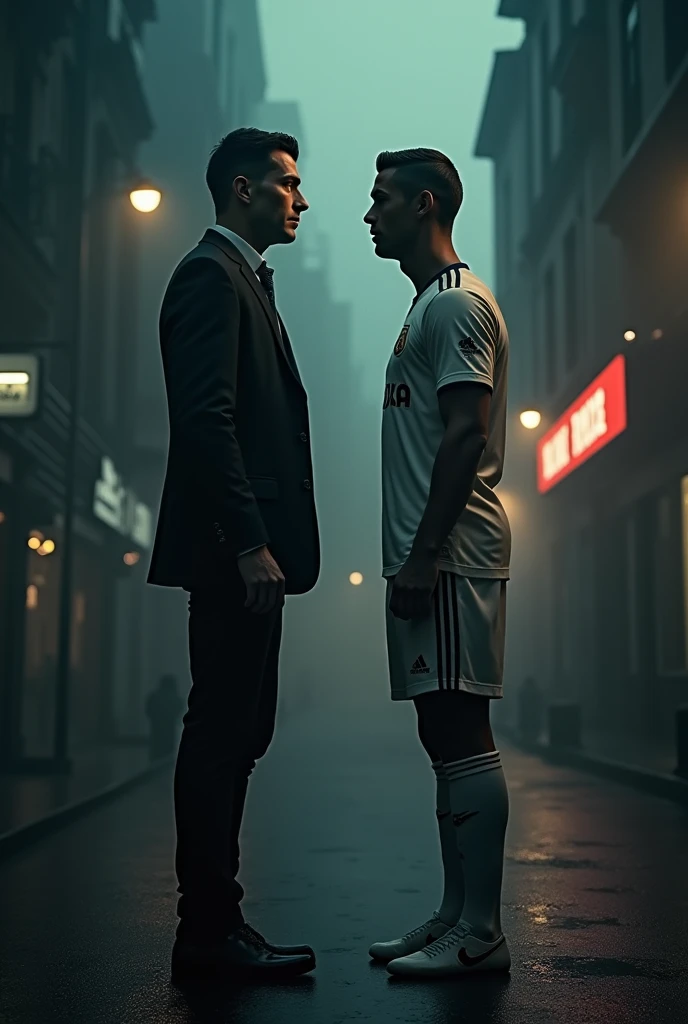Neçati Sasmaz and Cristiano Ronaldo 