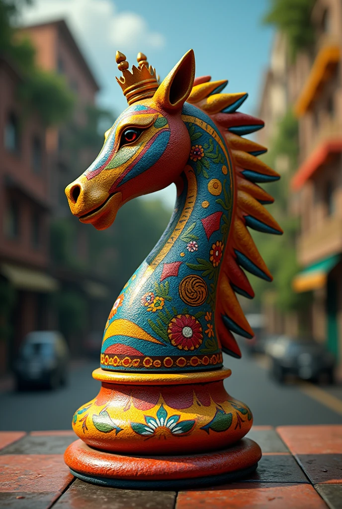Chess profile image combined with Venezuelan culture