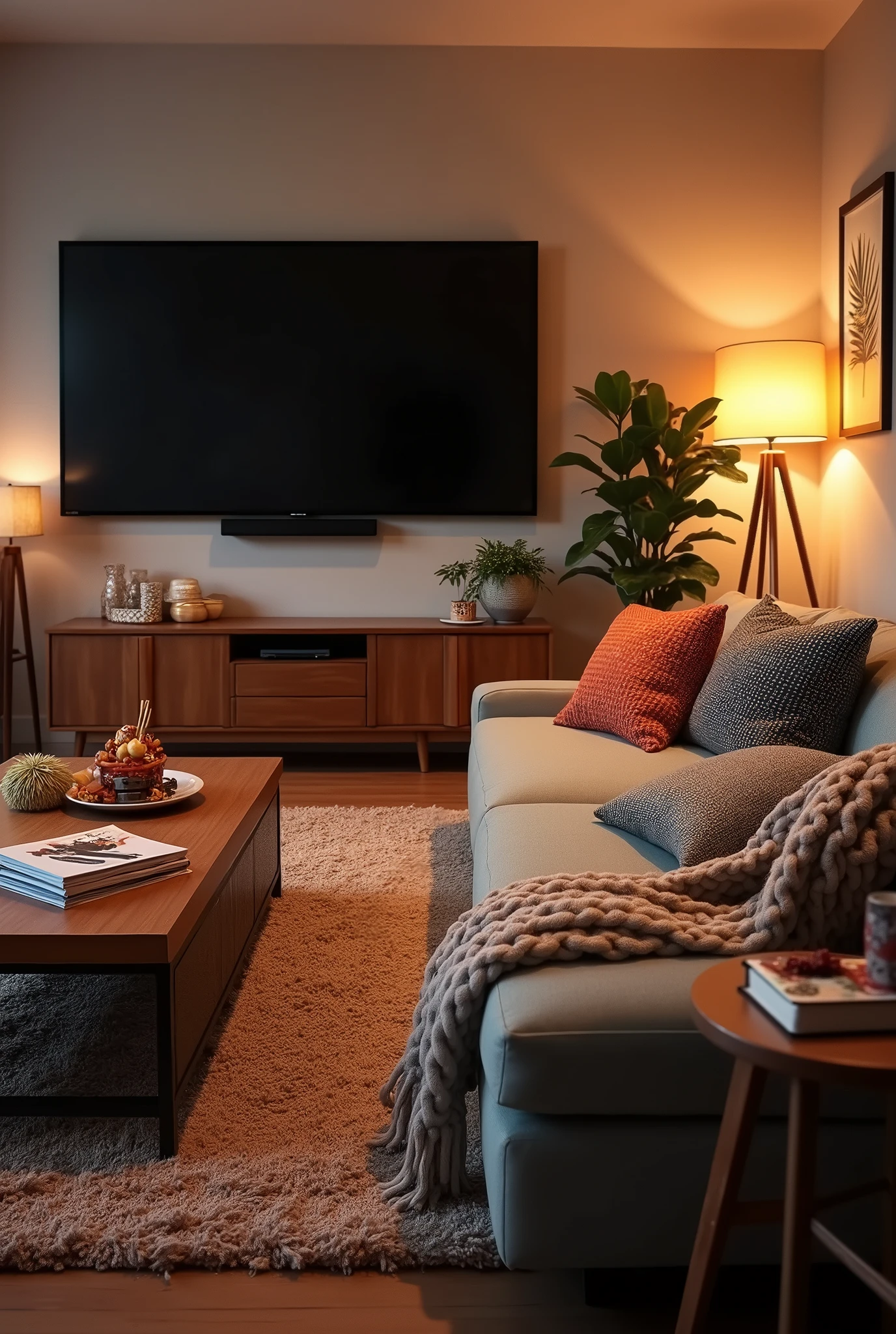 create a room with tv
