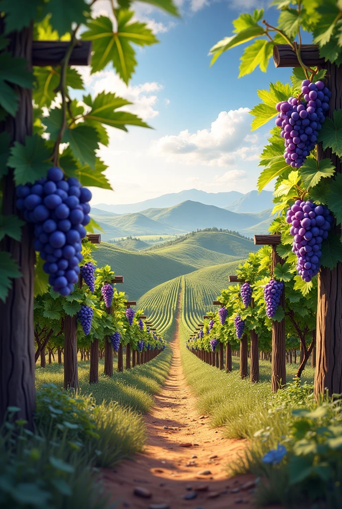 Purple Grape Vineyard Farm
