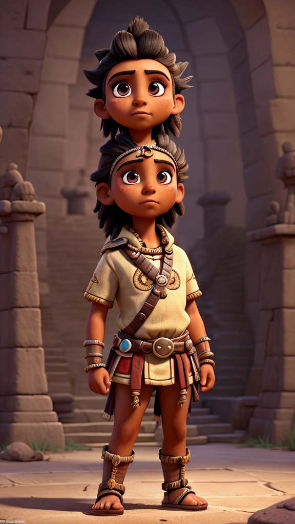 young aztec from the front