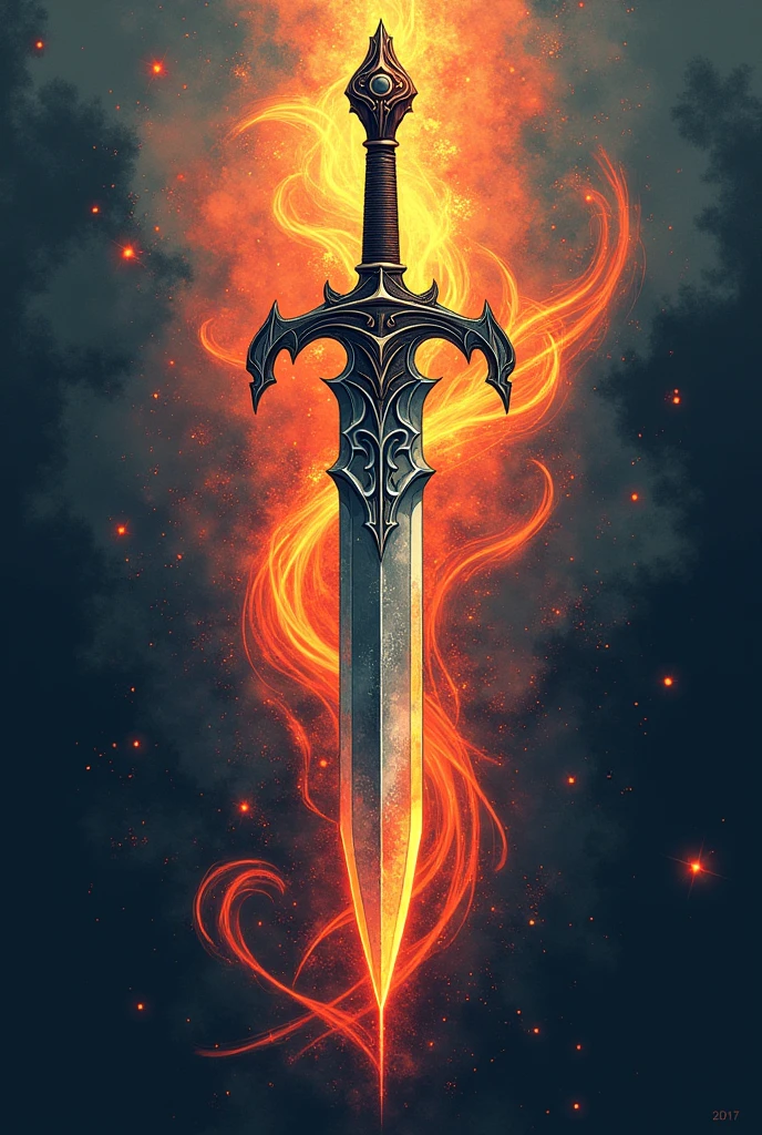 Make a sword design for a tattoo