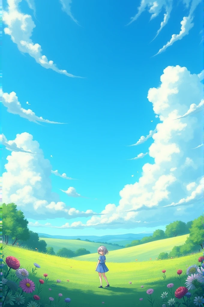 Anime blu sky