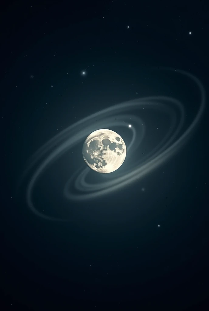 A closeup short of moon spinning