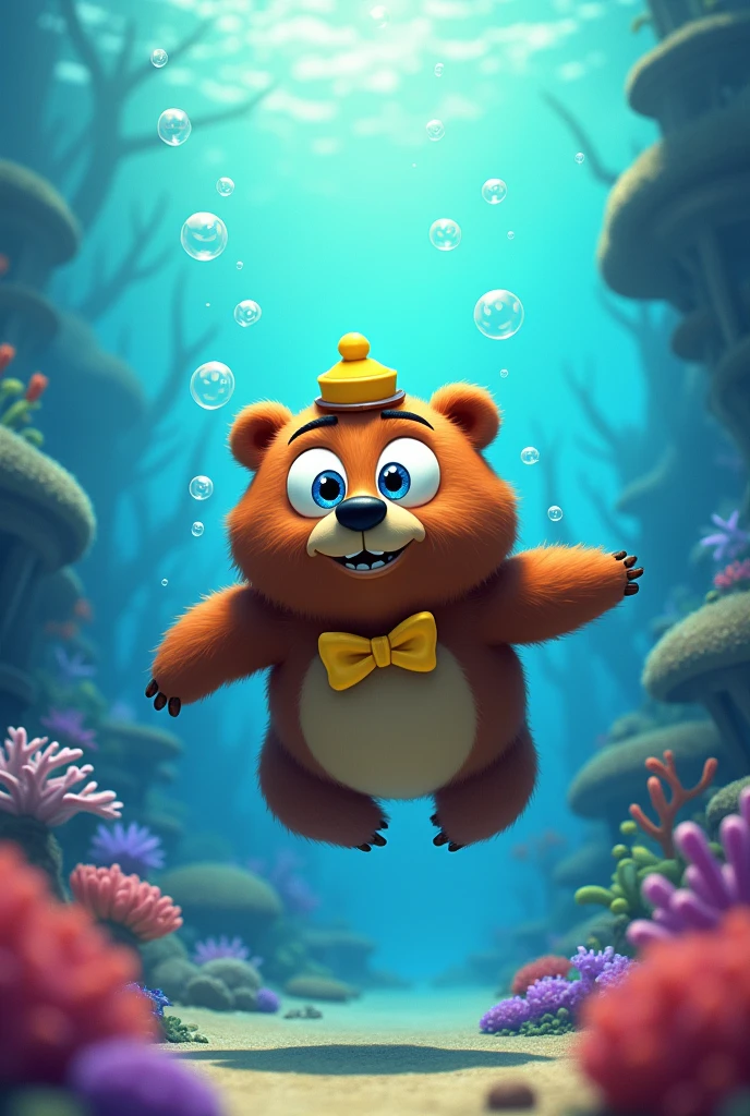 Bear under the sea in the SpongeBob universe