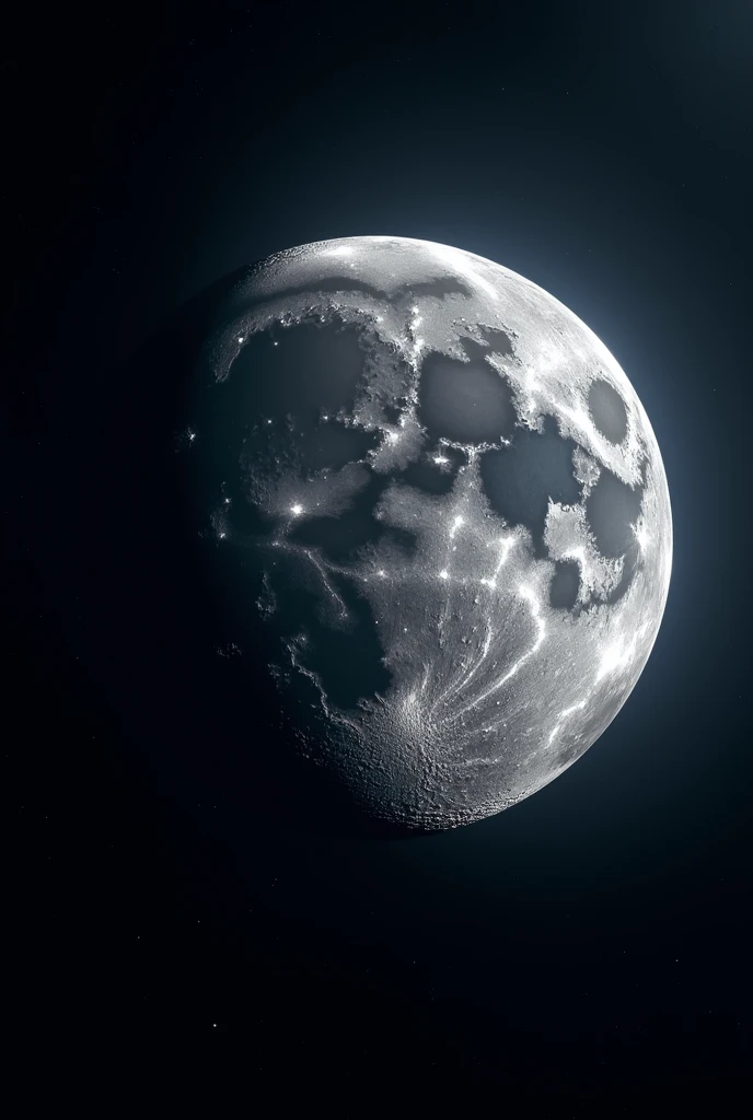 A close short of moon spinning