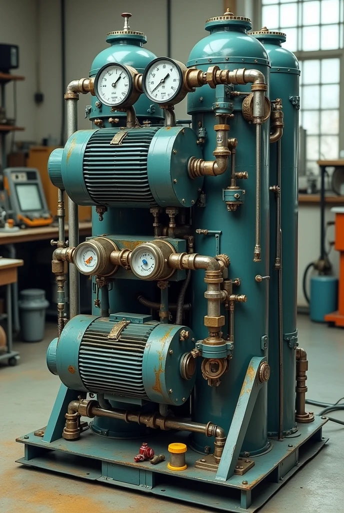 Experimental rig for VCRS, consisting a compressor, a condenser, expansion device and an evaporater.