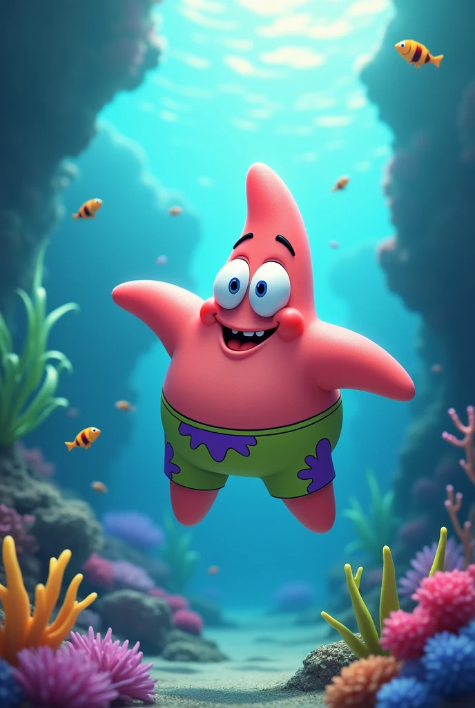 Patrick Star under the sea