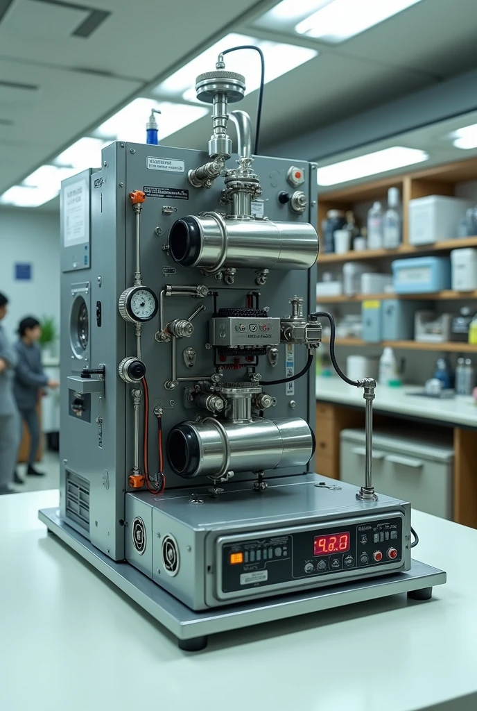 A very simple looking Experimental rig for VCRS, consisting a compressor, a condenser, expansion device and an evaporater.