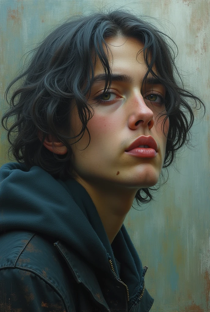 Show me expressions thought and emotions and feelings in a painting 