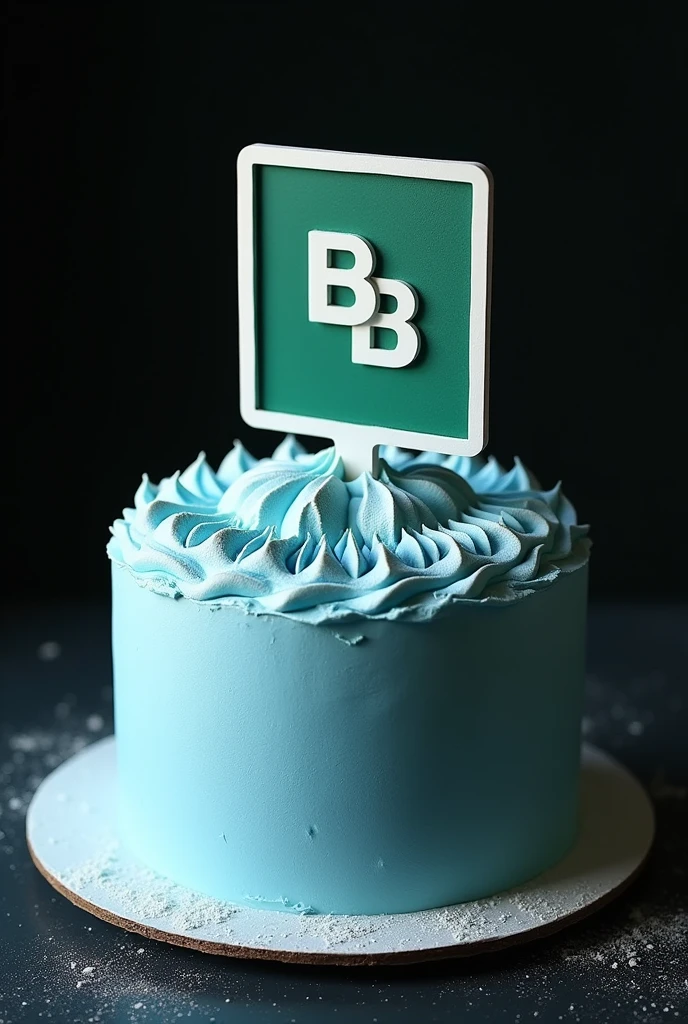 Breaking Bad Inspired Whipped Cream Cake Decoration with Paper Topper