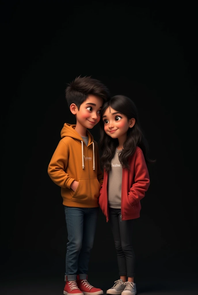 Boy and girl bestfriend, boy name sameer and girl name Rima, both names pic on the black dress