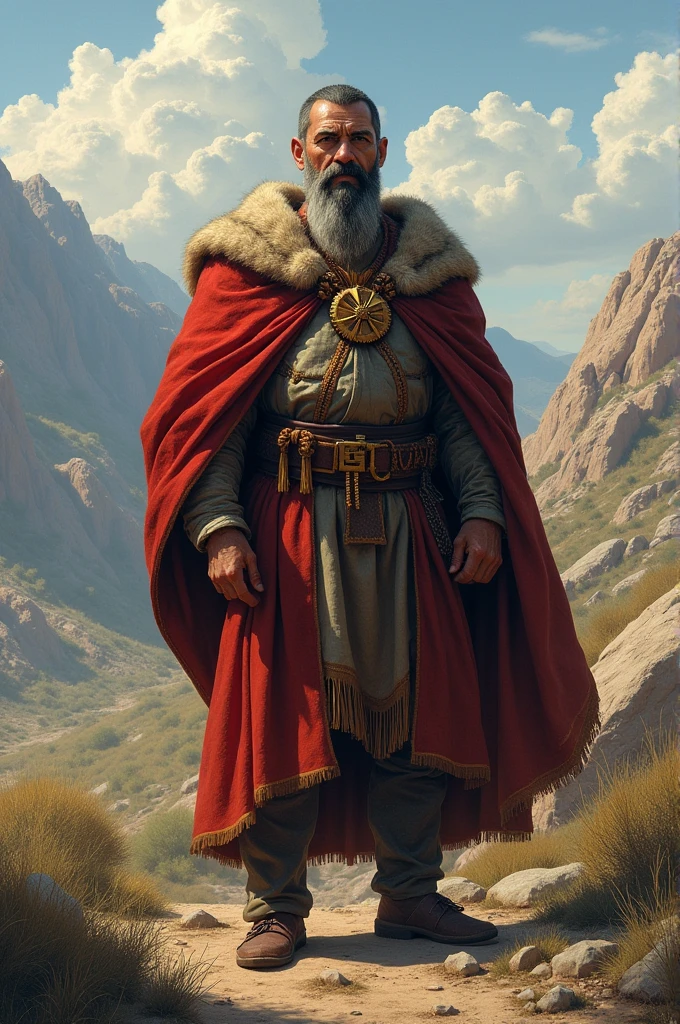 Vardan is about 50 years old, stocky, Patriotic, strong-willed man.He was from 5rd century Armenia.He was Christian hero