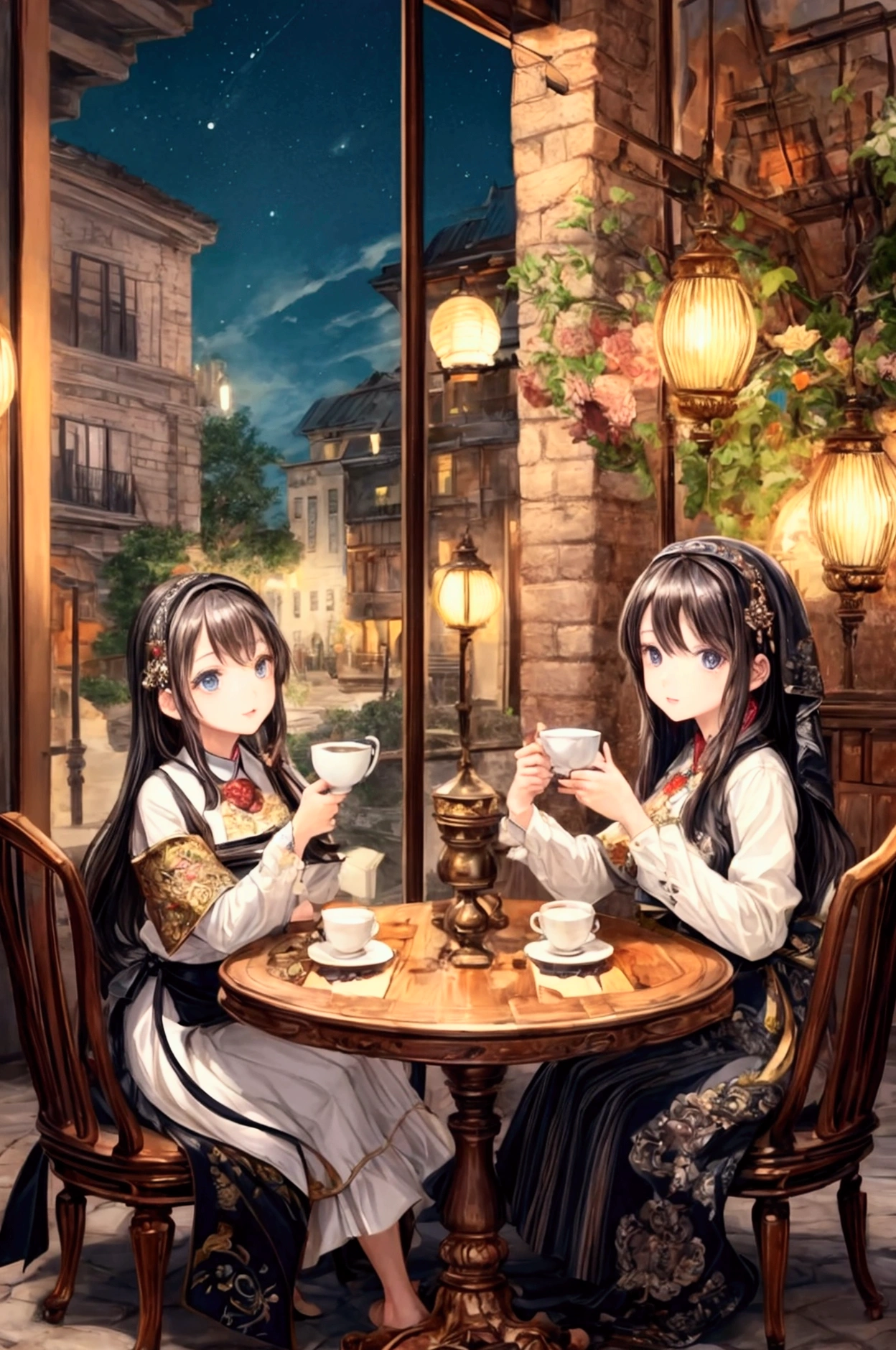 (masterpiece, Highest quality, Highest quality, Official Art, beautifully), (coffee), Very detailed,colorful,Most detailed、Cafe、On the table、Stylish