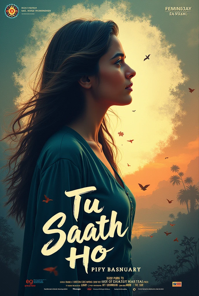 Unique song poster title tu saath ho