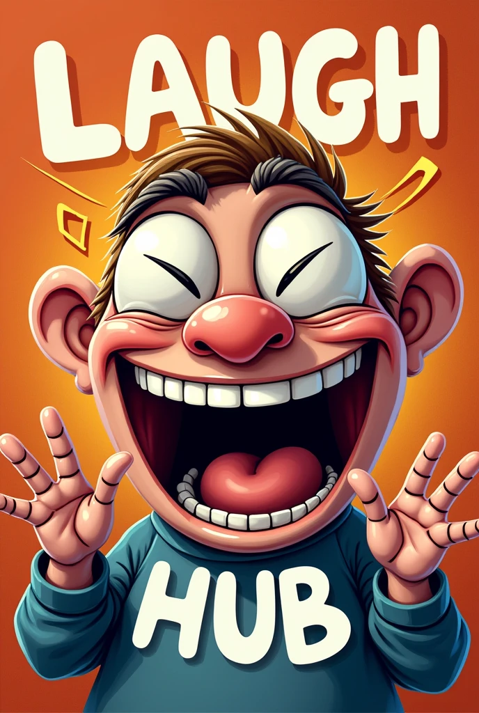 Laughing meme page written upper laugh hubb