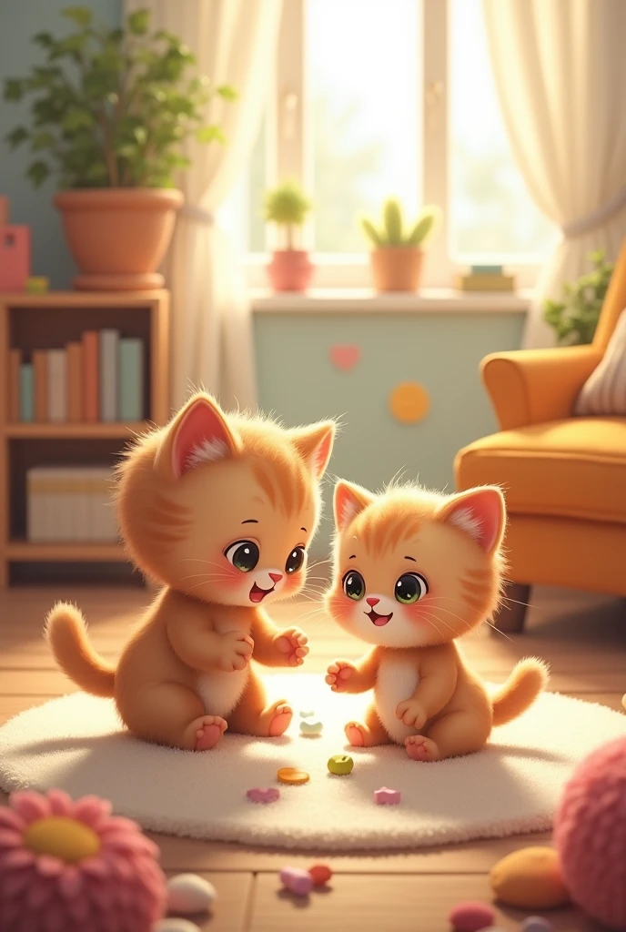 Cute cat playing