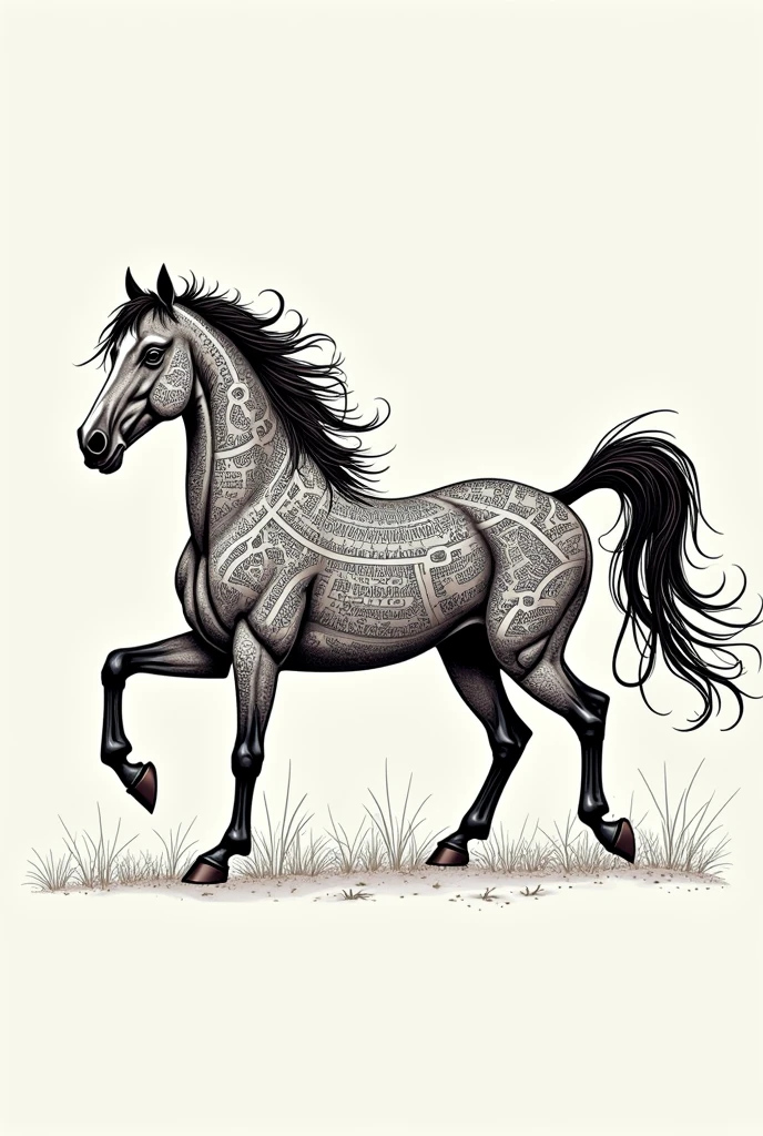 Pattern of a horse