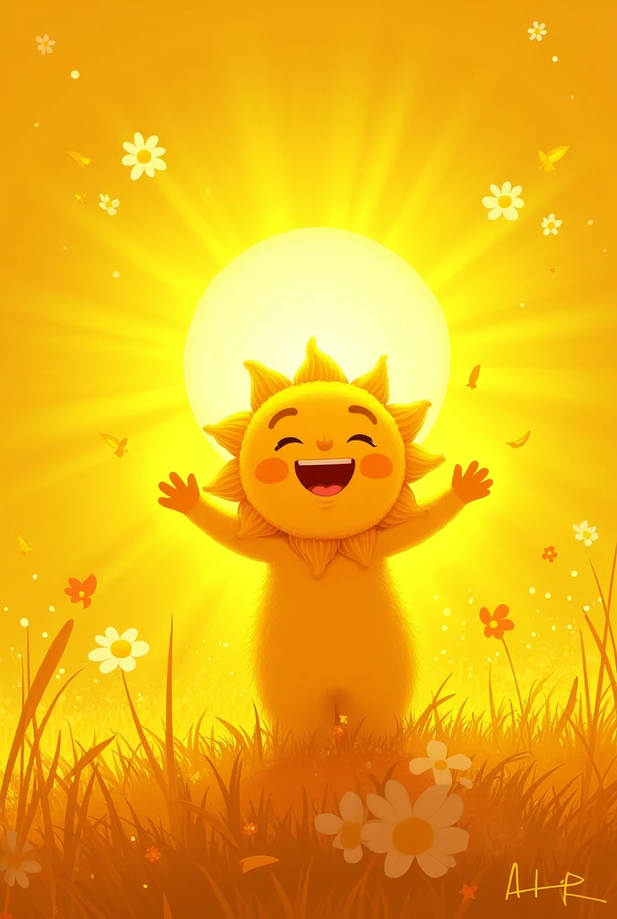 Yellow, yellow, like the sun, warm and merry,