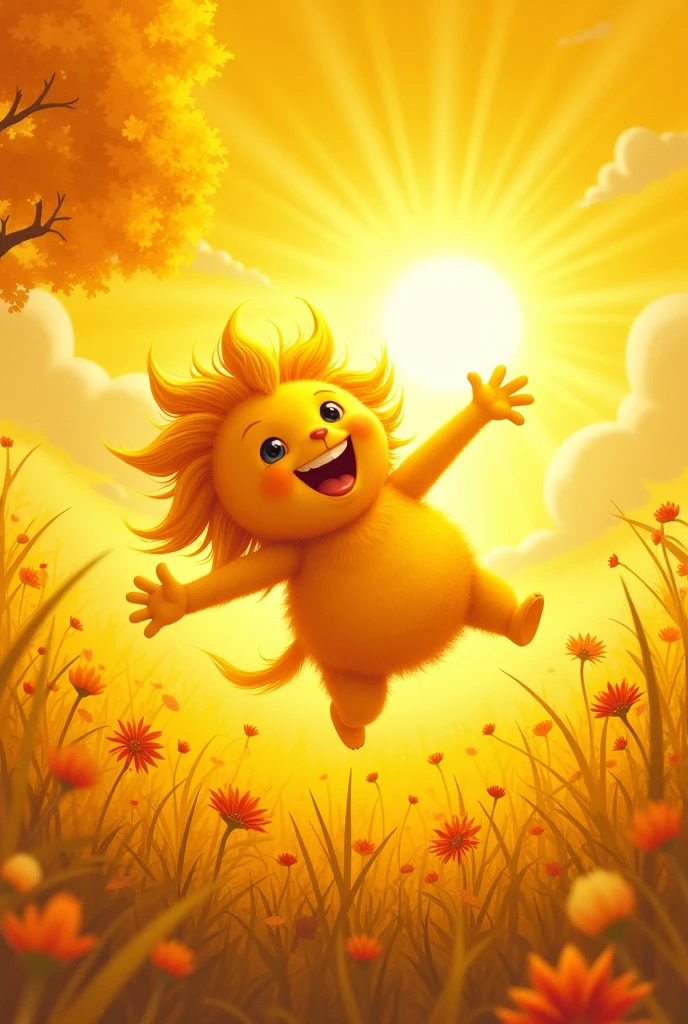 Yellow, yellow, like the sun, warm and merry,