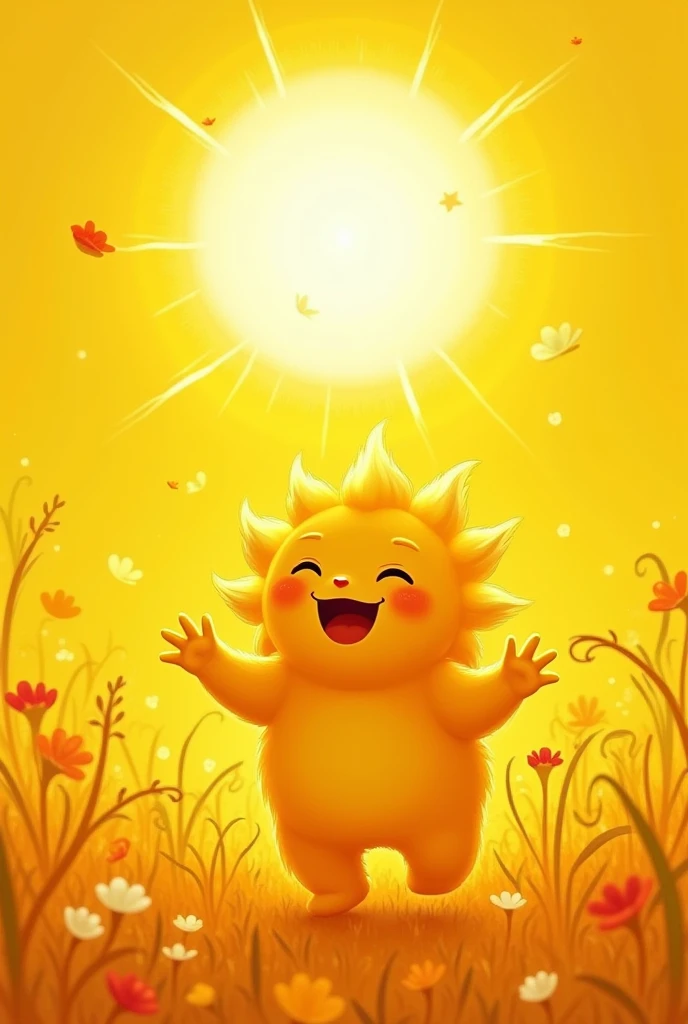 Yellow, yellow, like the sun, warm and merry,