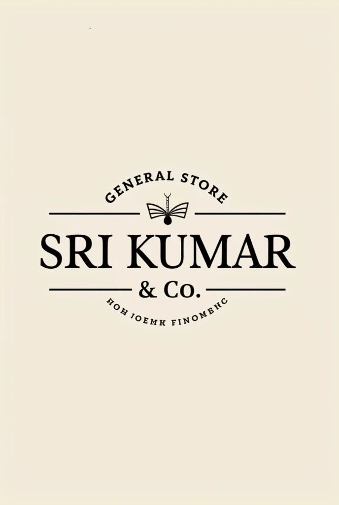 Create a logo for" Sri kumar & co" for general store in letters format