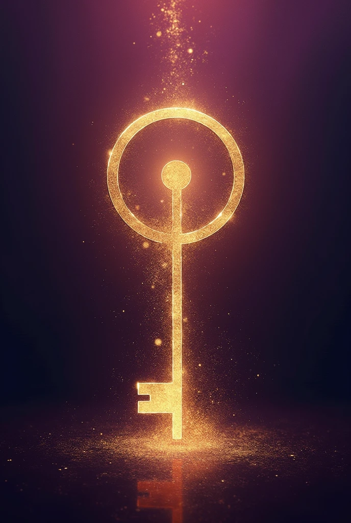 "An elegant and sophisticated ebook cover design with a gradient of rich, deep colors like dark purple and gold, symbolizing luxury and inner wealth. The central focus is an abstract key or lock symbol, representing the 'secret' to a fulfilling life. The overall mood should convey wisdom, depth, and the promise of inner fulfillment. No text should be included."