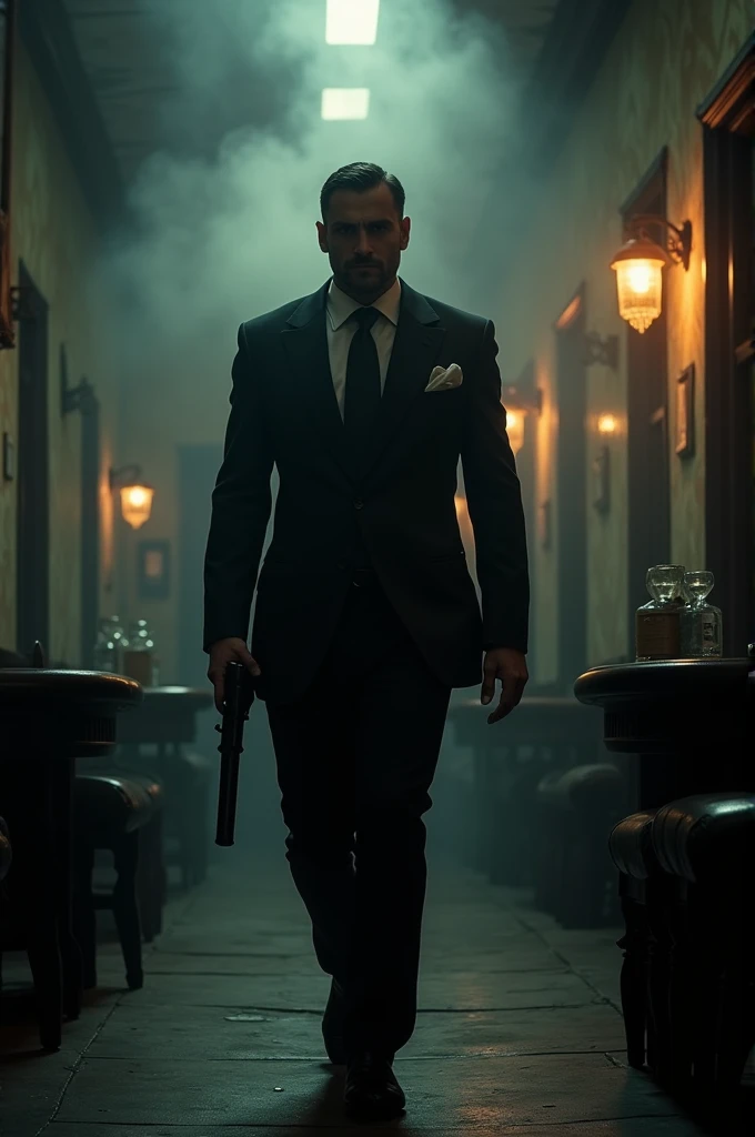Write kshitij In mafia style with guns