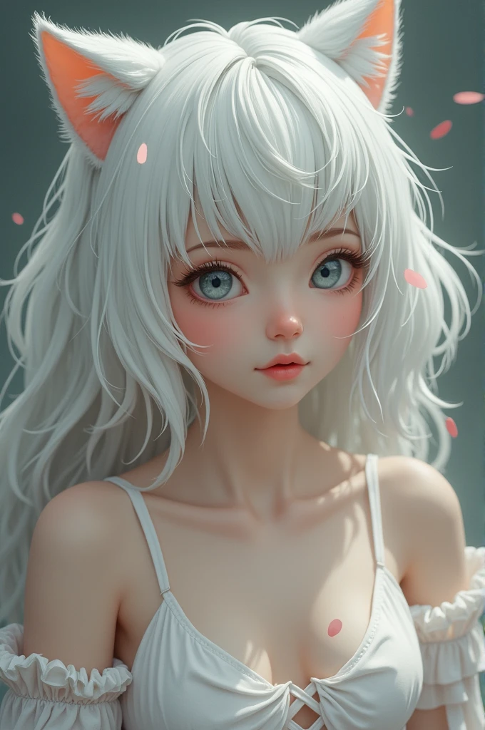 Girl with white hair and a big pussy 