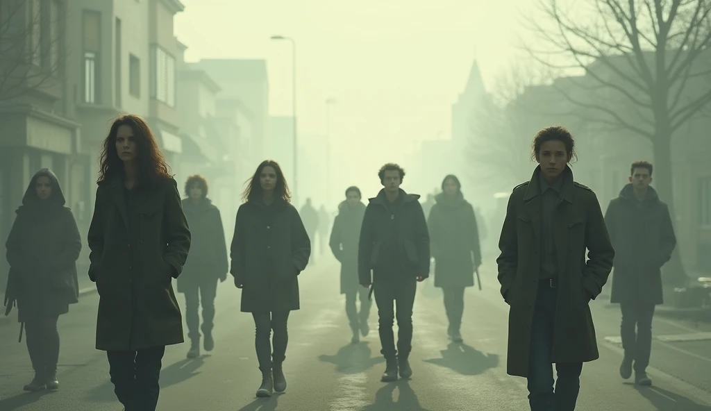 people wandering aimlessly