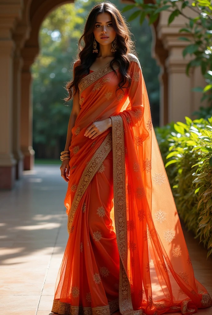 Ariella Ferrera wear saree photos