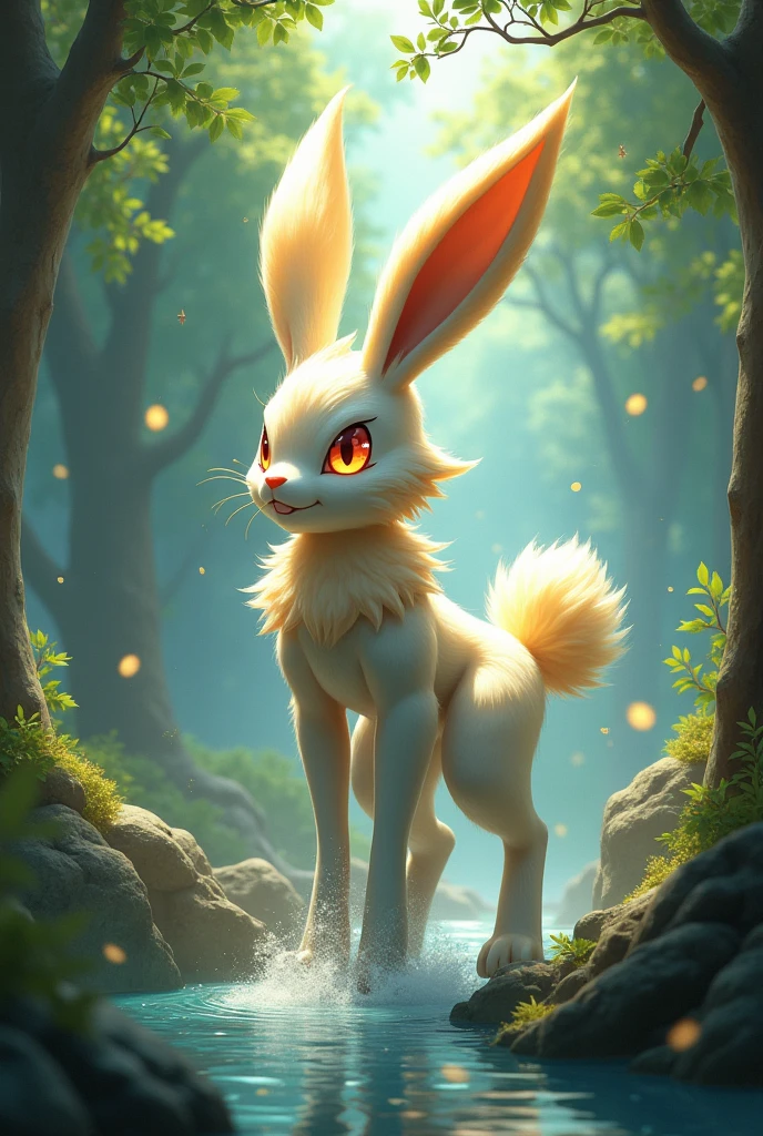 A legendary pokemon a rabbit