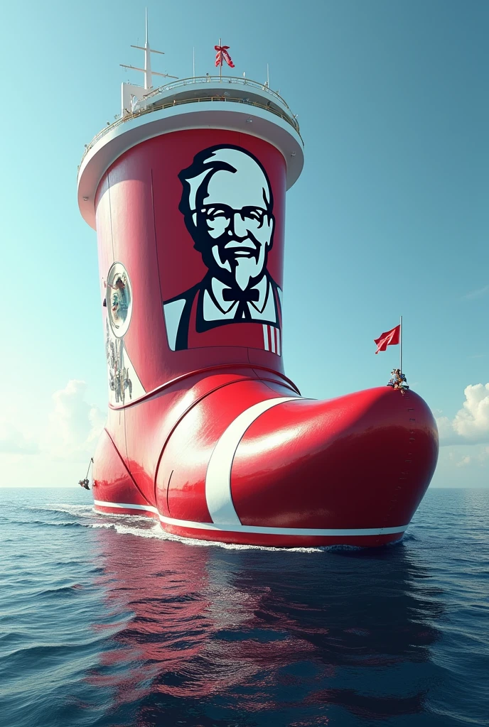 A giant boot KFC cruise