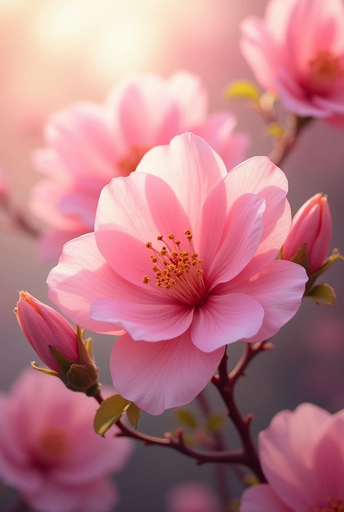 Pink, pink, like a flower in bloom