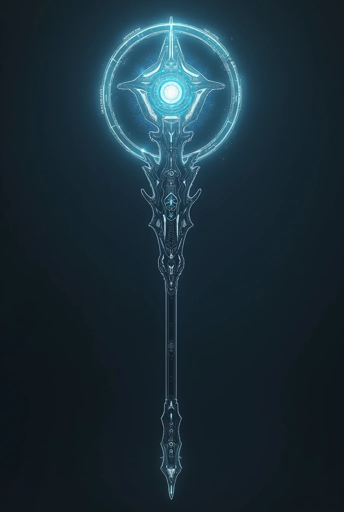 Simple Futuristic Magic Staff 