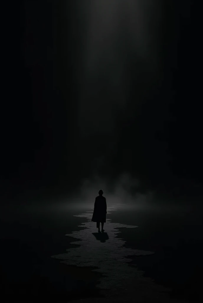 Black, black, like the night, deep and still,