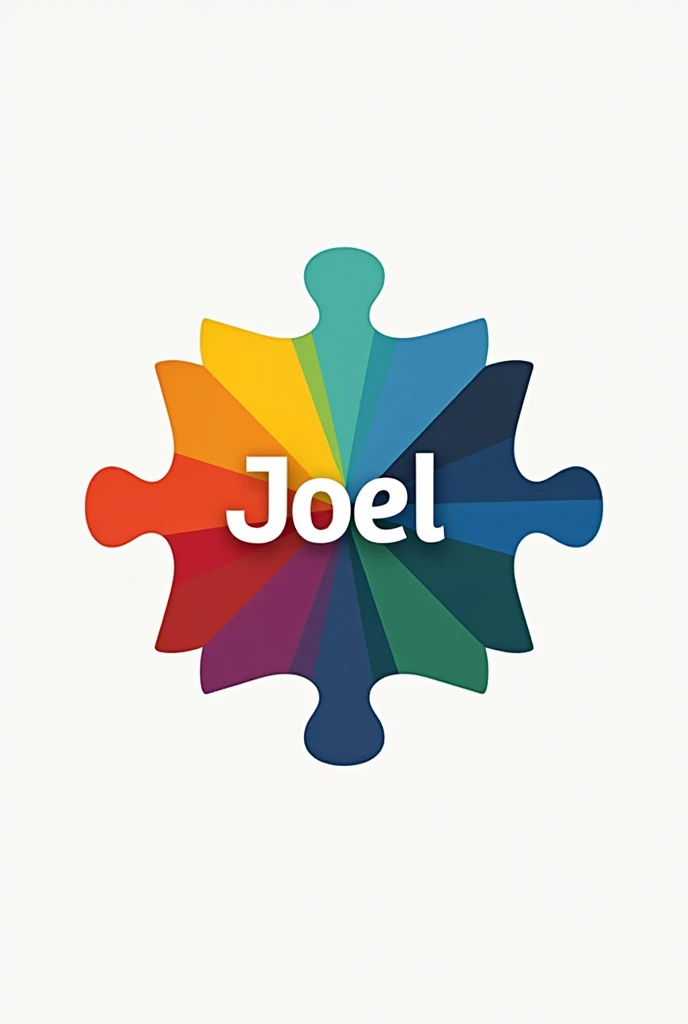 Image of autism symbol with name written joel  