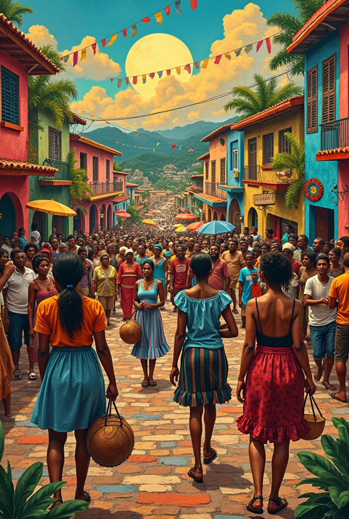
Bahian Culture and Identity: A Mosaic of Traditions and Modernity” WITHOUT PLAGIARISM On this topic, you can explore the cultural richness of Bahia, highlighting elements such as religious syncretism, The music, The dance (like samba and axé), cuisine, and the Afro-Brazilian influence. For visual presentation, you can use magazine clippings, uploads, prints, and other ready-made visual materials that represent these cultural elements. The layout can be arranged like a mosaic, where each part of the painting represents a different aspect of Bahian culture.
