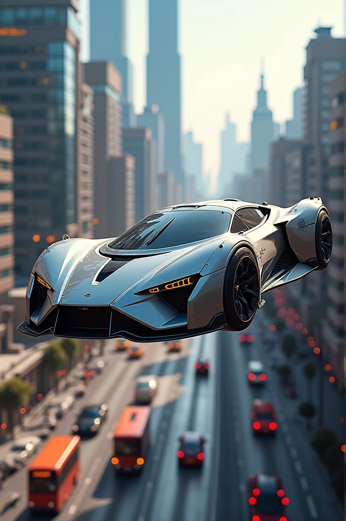 Iron man suit for car flying in air