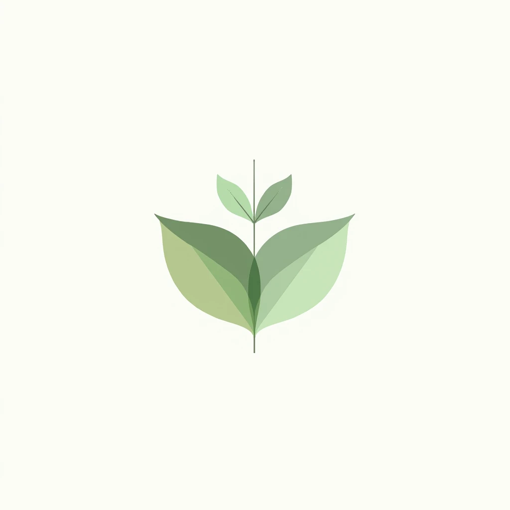 Design a logo for "Ayur Bhava" with a clean white background. The text and design elements should use a combination of light and dark green to create a soothing yet vibrant look. "Ayur Bhava" should be in an elegant, flowing font, with "Ayurveda" as the motto in a simpler, complementary style beneath it. Incorporate natural symbols like leaves or a small tree to emphasize the connection to holistic wellness and nature. The overall design should be minimalistic, with the greens evoking a sense of purity, growth, and natural healing.