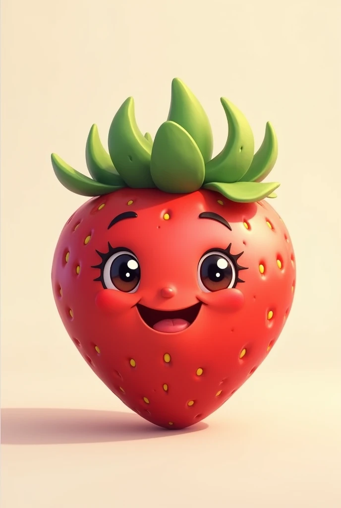 strawberry with happy face