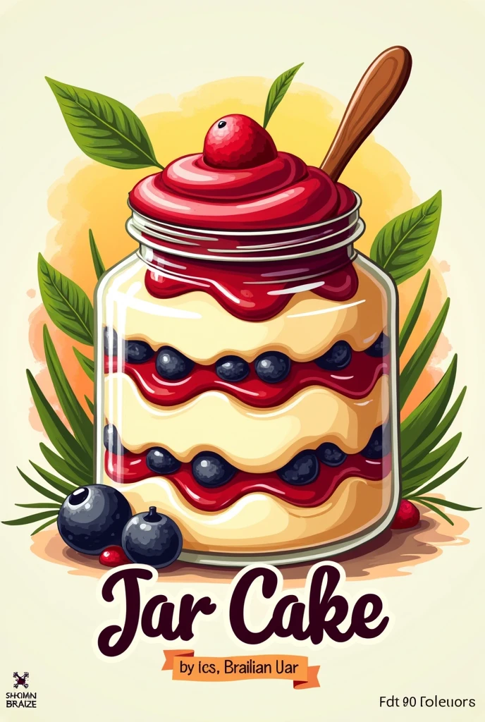 create brazilian jar cake logo