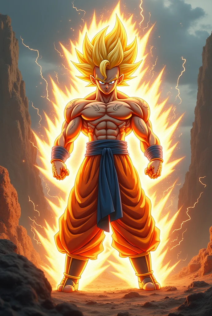 Create a completely new and advanced super saiyajin form
