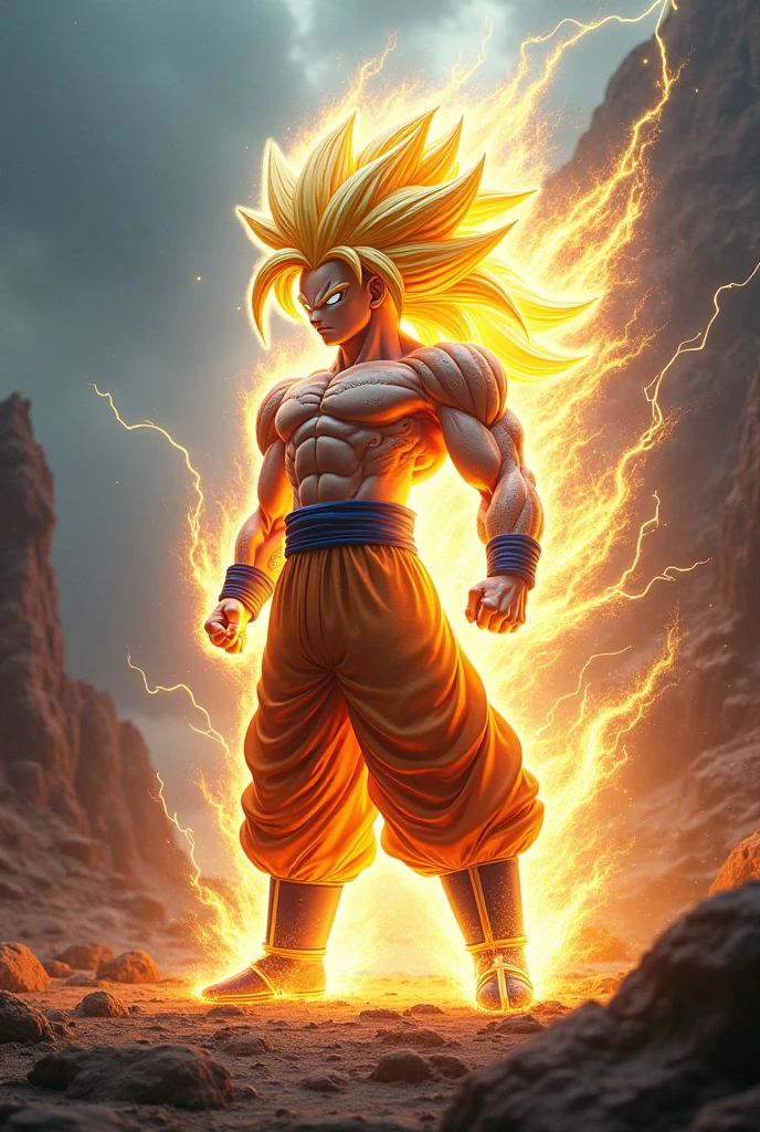 Create a completely new and advanced super saiyajin form