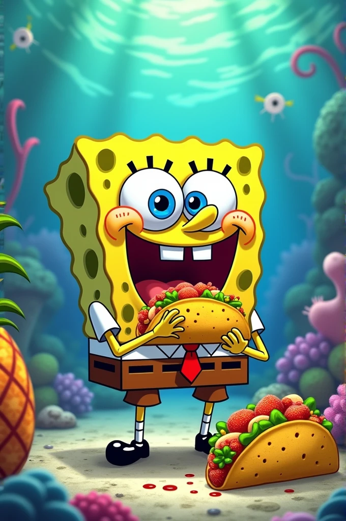 Spongebob Eating Tacos