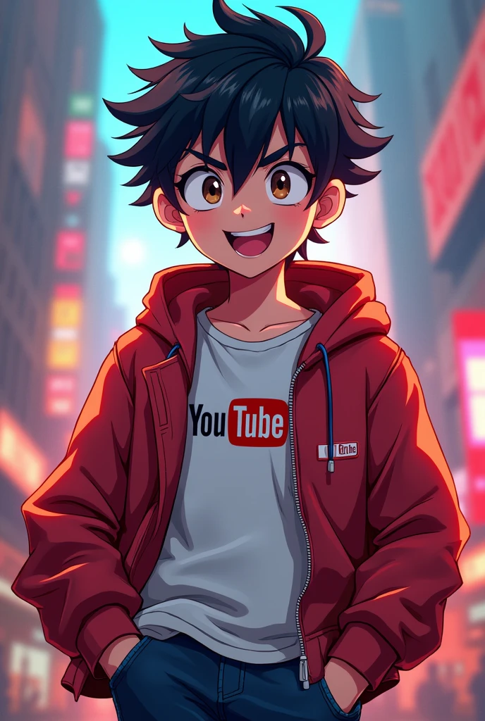 MAKE A ANIME CHARACTER A BOY ATTITUDE BOY YOUTUBE LOGO WITHOUT TEXT