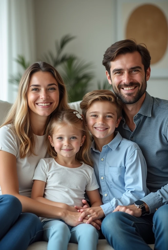 Policy brochure or a professional photo of a happy family showing on the back that these are the customers of a lic 