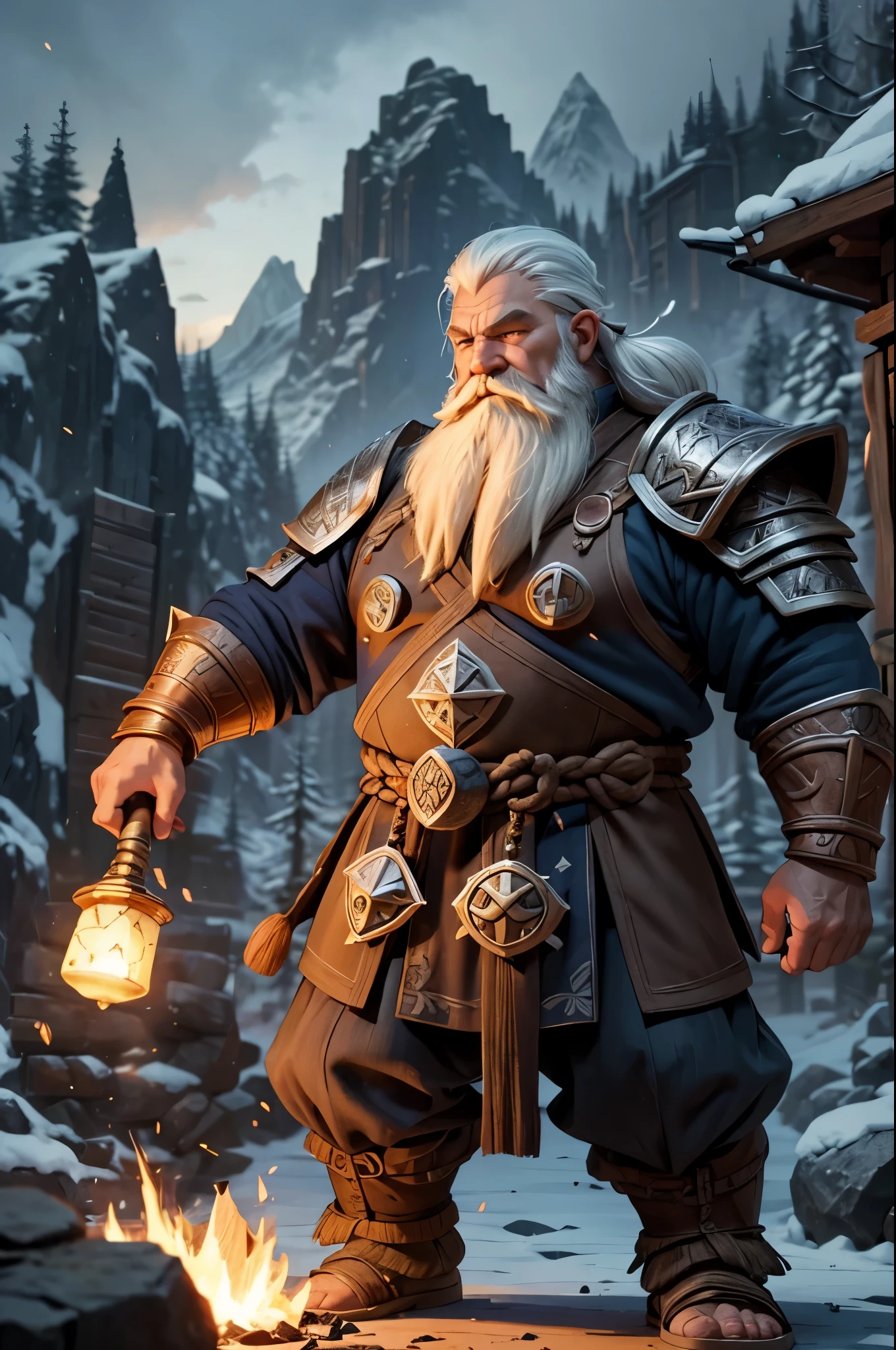 A dwarven warhammer