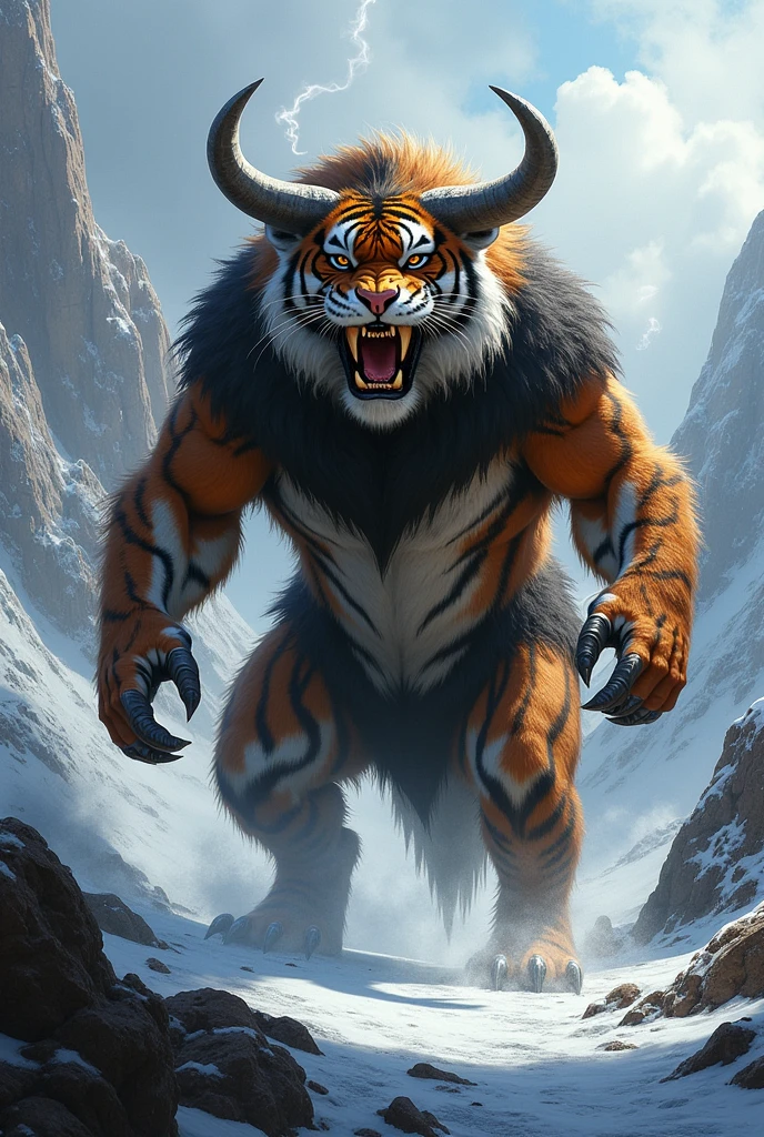 Tiger and yalk combination fully dangerous