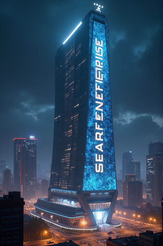 Star enterprise name in huge building
